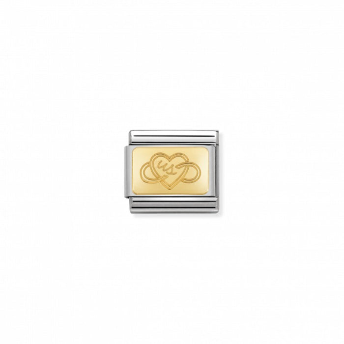 Nomination Classic Link Gold Us Infinity Heart Charm