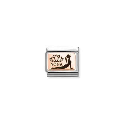 Nomination Classic Rose Gold Charm - Yoga Profile