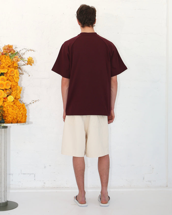 Raglan Tee - Burgundy