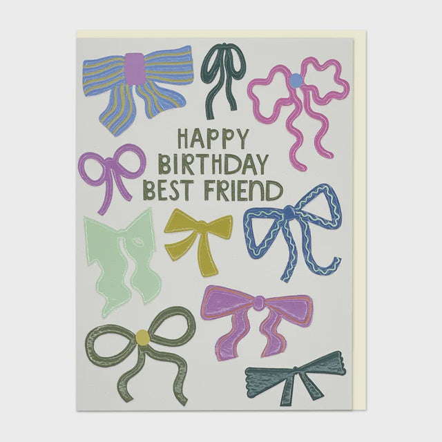 Raspberry Blossom Happy Birthday Best Friend Greetings Card