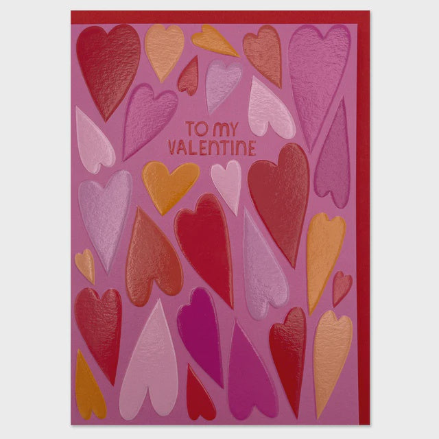 Raspberry Blossom To My Valentine Greetings Card