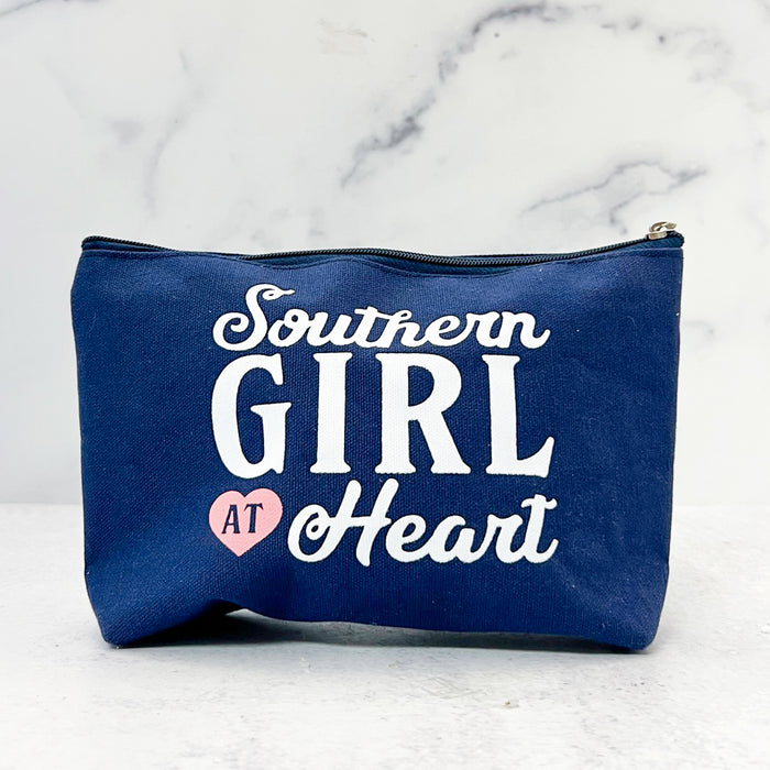 Southern Girl at Heart Canvas Pouch