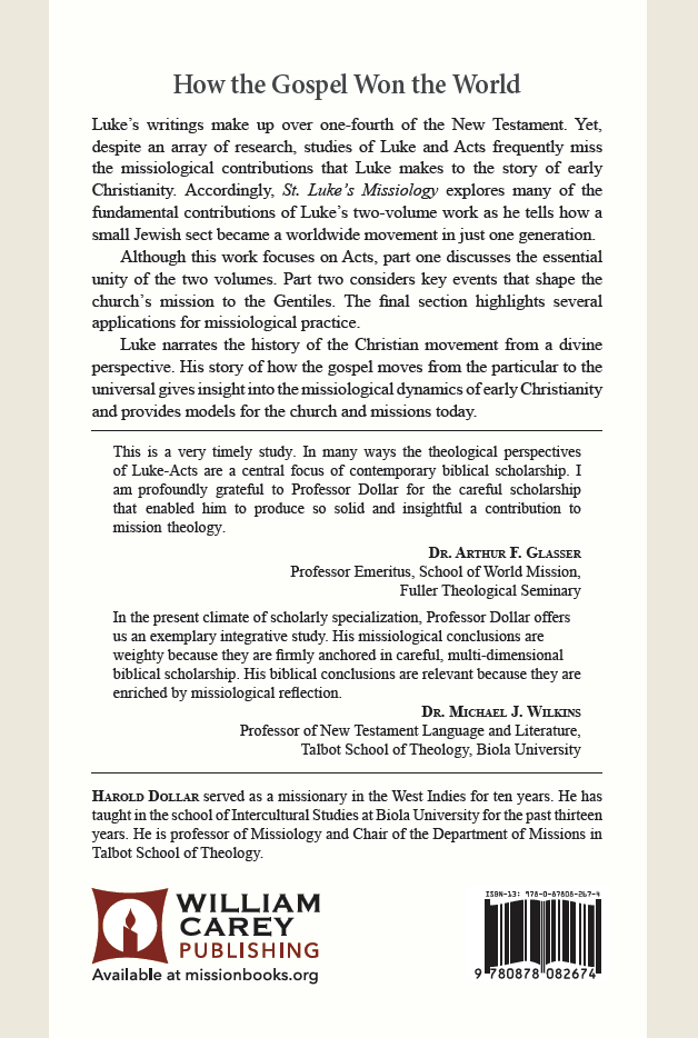 St. Luke's Missiology - MissionBooks.org