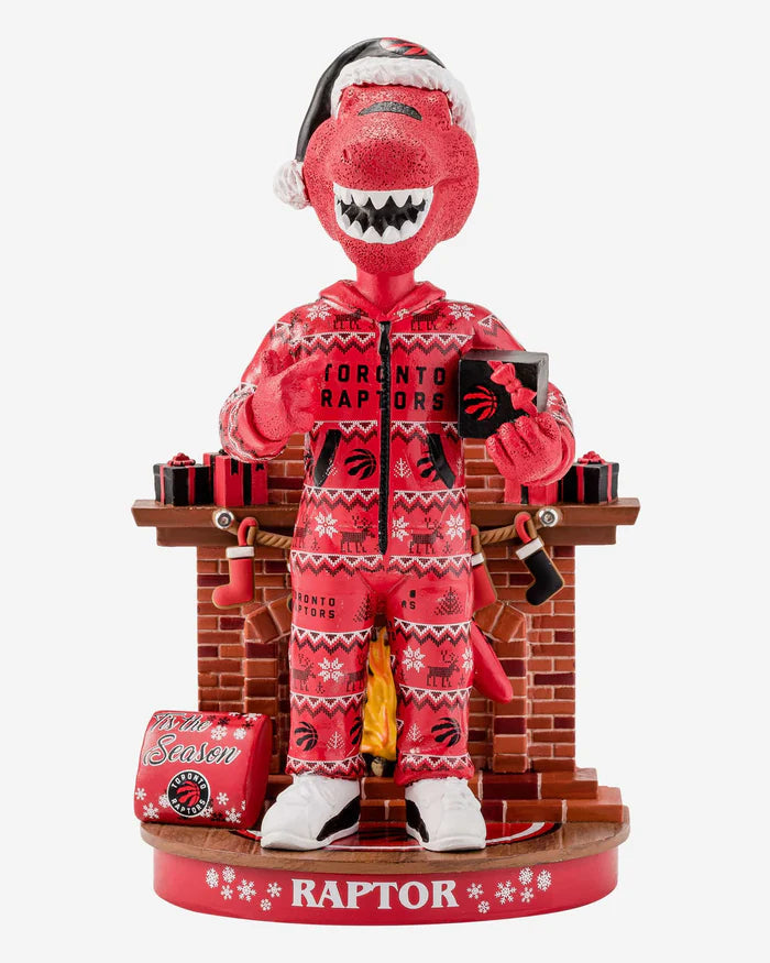 The Raptor Toronto Raptors Holiday Mascot NBA Basketball Bobblehead