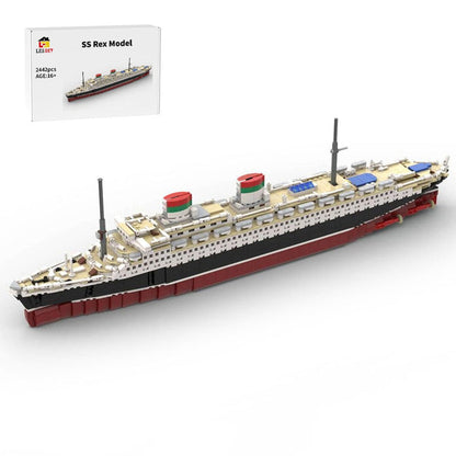 1/400 MOC - 73429 SS Rex Bausteine Schiff Klemmbausteine - LesDiy - Klemmbausteine