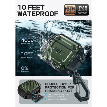 Apple AirPods 4 Unicorn Beetle PRO Rugged Case-Dark Green