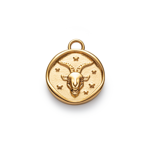 Capricorn Charm Gold