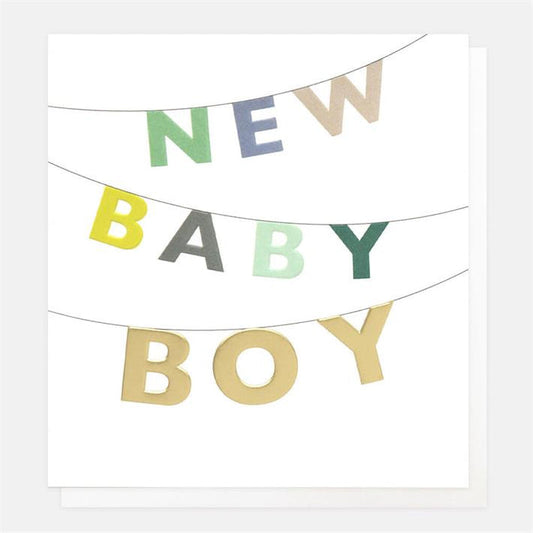 Caroline Gardner Baby Boy Greetings Card