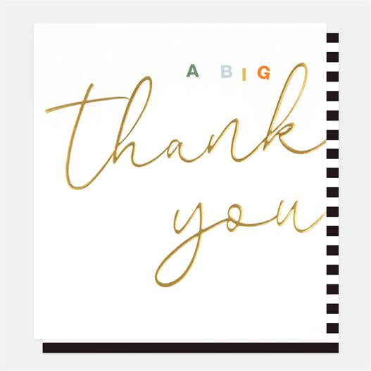 Caroline Gardner Big Thank You Greetings Card