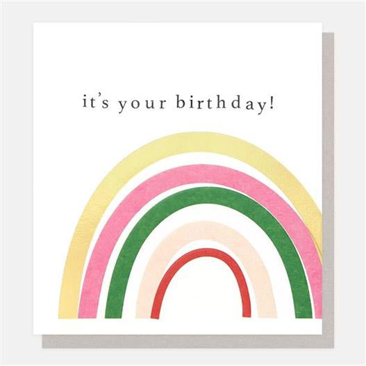 Caroline Gardner It's Your Birthday! Rainbow Greetings Card