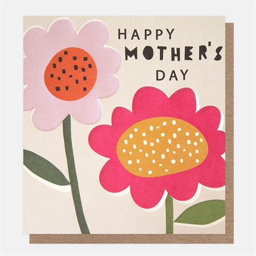 Caroline Gardner Offset Flowers Happy Mothers Day Greetings Card