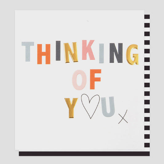 Caroline Gardner Thinking Of You Heart Greetings Card