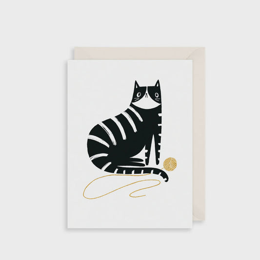 Cat With Ball Of Yarn