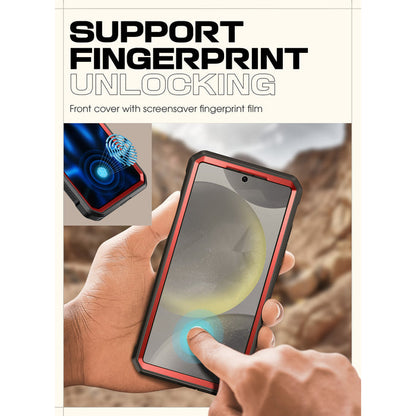 Galaxy S25 Plus Unicorn Beetle PRO Rugged Case-Metallic Red