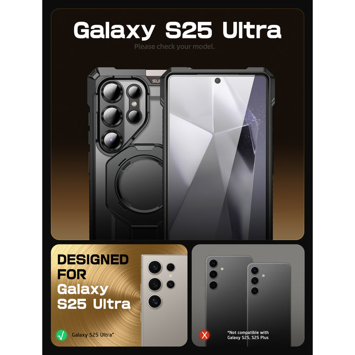 Galaxy S25 Ultra UB Grip MagSafe Phone Case-Black