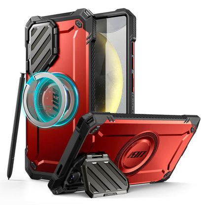 Galaxy S25 Ultra Unicorn Beetle MAG XT Bumper Case -Metallic Red