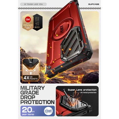 Galaxy S25 Ultra Unicorn Beetle MAG XT Bumper Case -Metallic Red