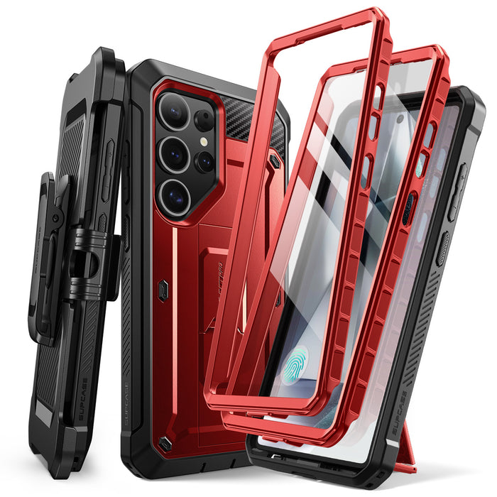 Galaxy S25 Ultra Unicorn Beetle PRO Rugged Case-Metallic Red