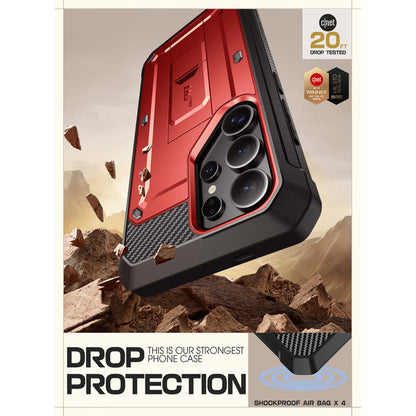 Galaxy S25 Ultra Unicorn Beetle PRO Rugged Case-Metallic Red
