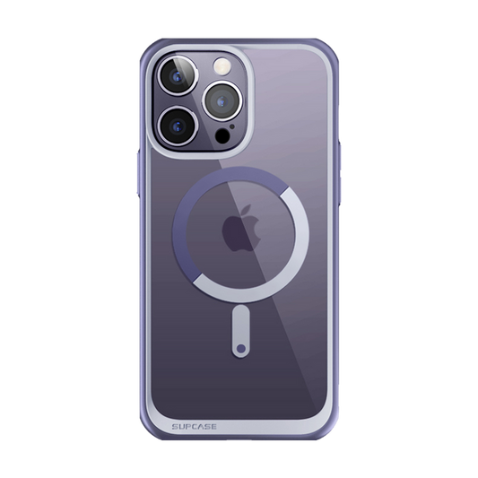 iPhone 14 Pro Max 6.7 inch Unicorn Beetle MAG Slim Clear MagSafe Case-Deep Purple