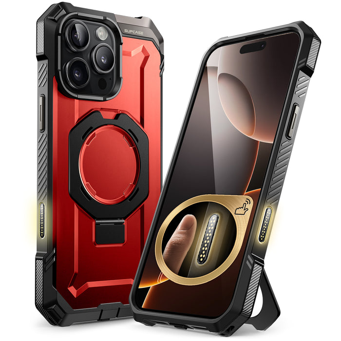 iPhone 16 Pro 6.3 inch UB Grip MagSafe Camera Control Button Phone Case-Metallic Red