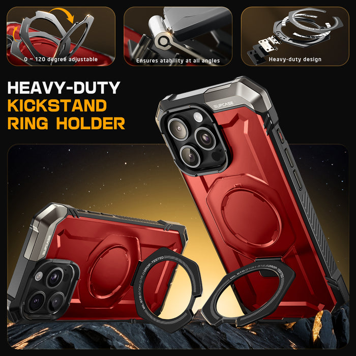 iPhone 16 Pro 6.3 inch UB Grip MagSafe Camera Control Button Phone Case-Metallic Red