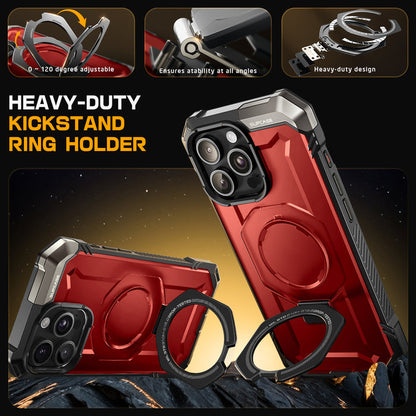 iPhone 16 Pro 6.3 inch UB Grip MagSafe Camera Control Button Phone Case-Metallic Red