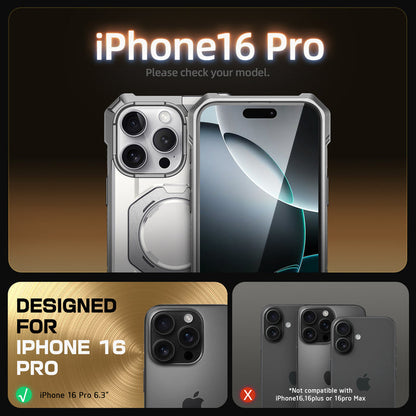 iPhone 16 Pro 6.3 inch UB Grip MagSafe Camera Control Button Phone Case-White
