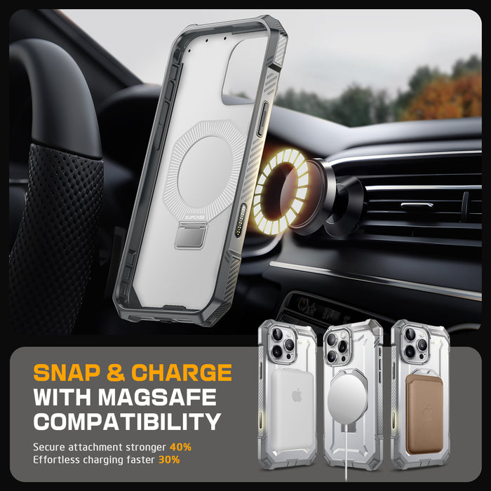 iPhone 16 Pro 6.3 inch UB Grip MagSafe Camera Control Button Phone Case-White