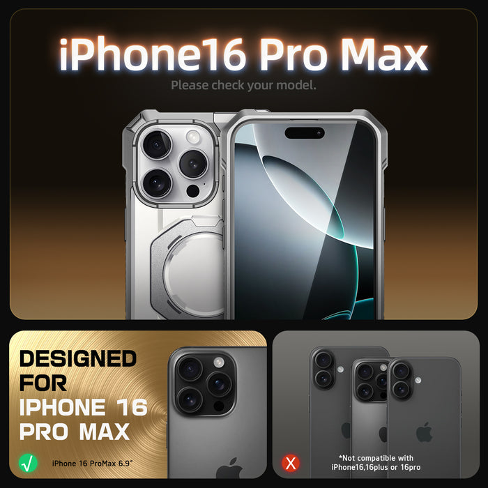 iPhone 16 Pro Max 6.9 inch UB Grip MagSafe Camera Control Button Phone Case-White