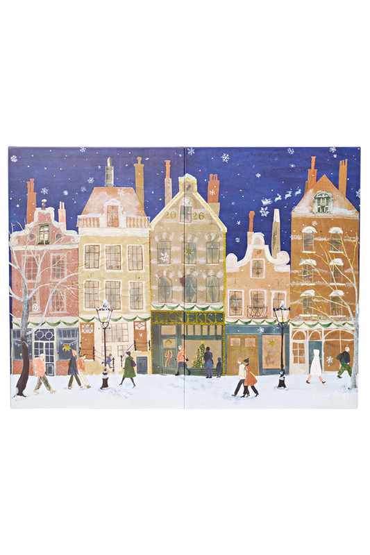 KKNEKKI 2026 Advent Calendar illustrated winter street scene Shop KKNEKKI at Dotique