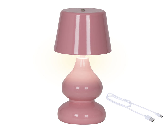 LED Rechargeable Modern Table Lamp - Pink