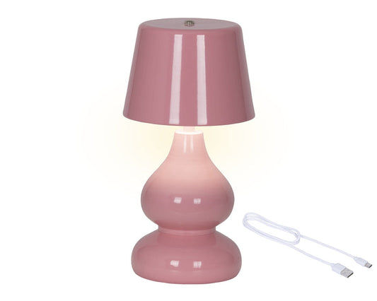 LED Rechargeable Modern Table Lamp - Pink