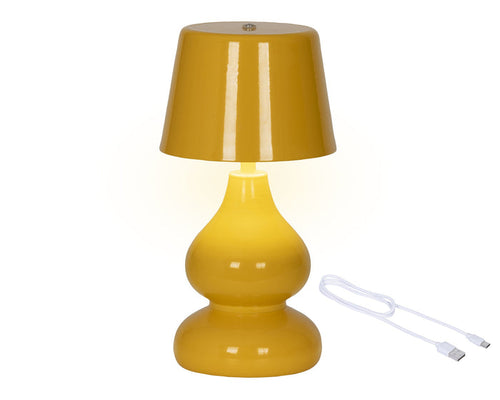 LED Rechargeable Modern Table Lamp - Yellow