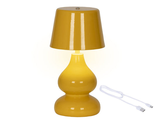 LED Rechargeable Modern Table Lamp - Yellow