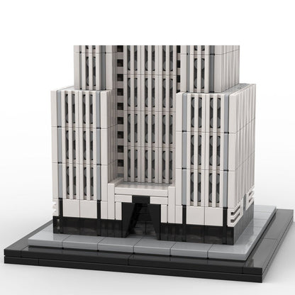 MOC - 127022 Chrysler Building 1:800 Scale Klemmbausteine - LesDiy - Klemmbausteine