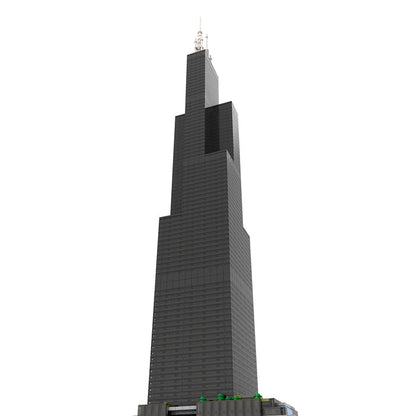 MOC - 127024 Willis Tower 1:800 Scale Klemmbausteine - LesDiy - Klemmbausteine
