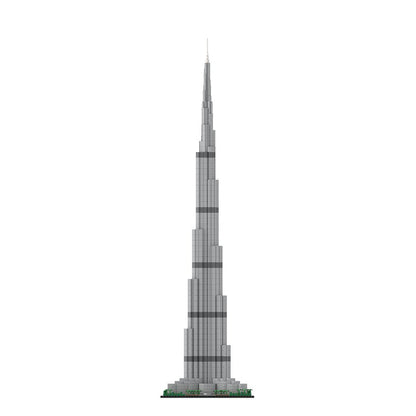 MOC - 131908 Burj Khalifa 1:800 Scale Architecture Skyscraper Klemmbausteine - LesDiy - Klemmbausteine