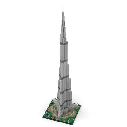MOC - 131908 Burj Khalifa 1:800 Scale Architecture Skyscraper Klemmbausteine - LesDiy - Klemmbausteine