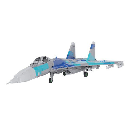 MOC - 170244 Sukhoi Su - 27 Klemmbausteine - LesDiy - Klemmbausteine