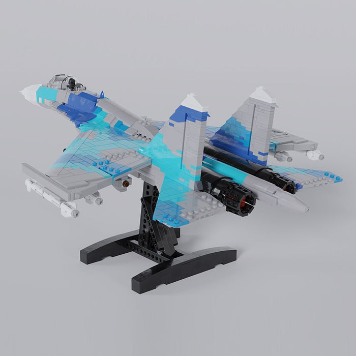 MOC - 170244 Sukhoi Su - 27 Klemmbausteine - LesDiy - Klemmbausteine