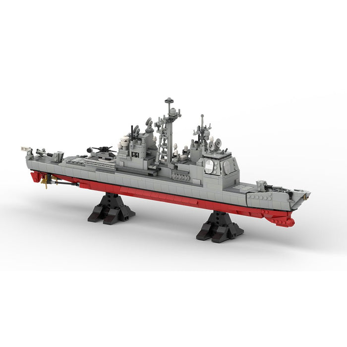 MOC - 175975 Ticonderoga Class Cruiser - 1:300 Scale Klemmbausteine - LesDiy - Klemmbausteine