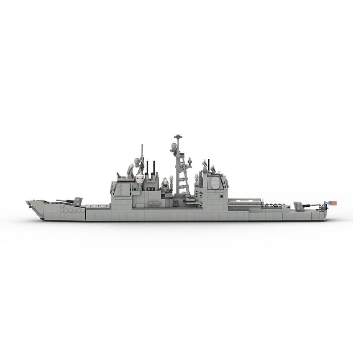 MOC - 175975 Ticonderoga Class Cruiser - 1:300 Scale Klemmbausteine - LesDiy - Klemmbausteine
