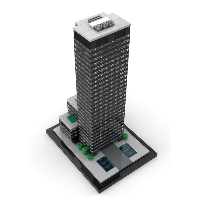 MOC - 219954 Seagram Building 1:800 Scale Klemmbausteine - LesDiy - Klemmbausteine