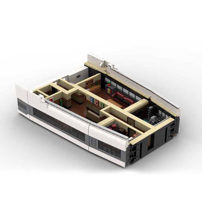 MOC - 230069 1/38 Scale Ultra MEGA Yacht - Part 5 Module 12 Deck 2 Bow 1 Klemmbausteine - LesDiy - Klemmbausteine
