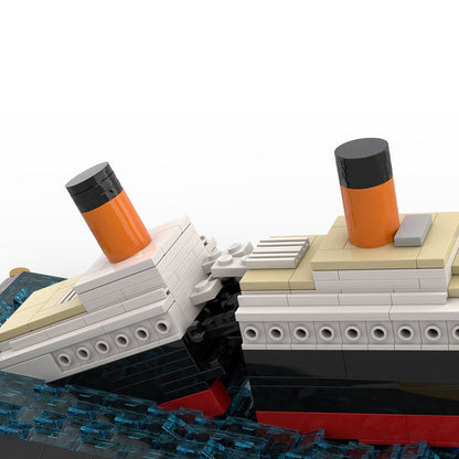 MOC - 51466 Titanic Sinken Szene - LesDiy - Klemmbausteine