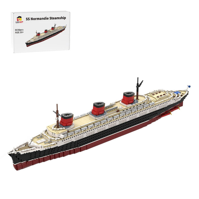 MOC - 61595 SS Normandie Klemmbausteine - LesDiy - Klemmbausteine