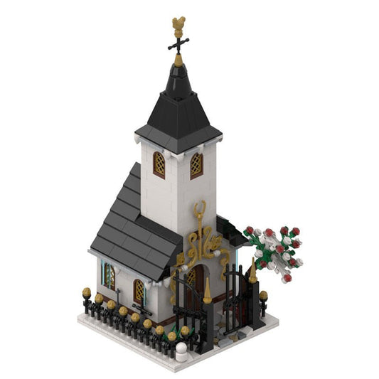 MOC - 91182 Winter Dorf Kleine Kirche - LesDiy - Klemmbausteine