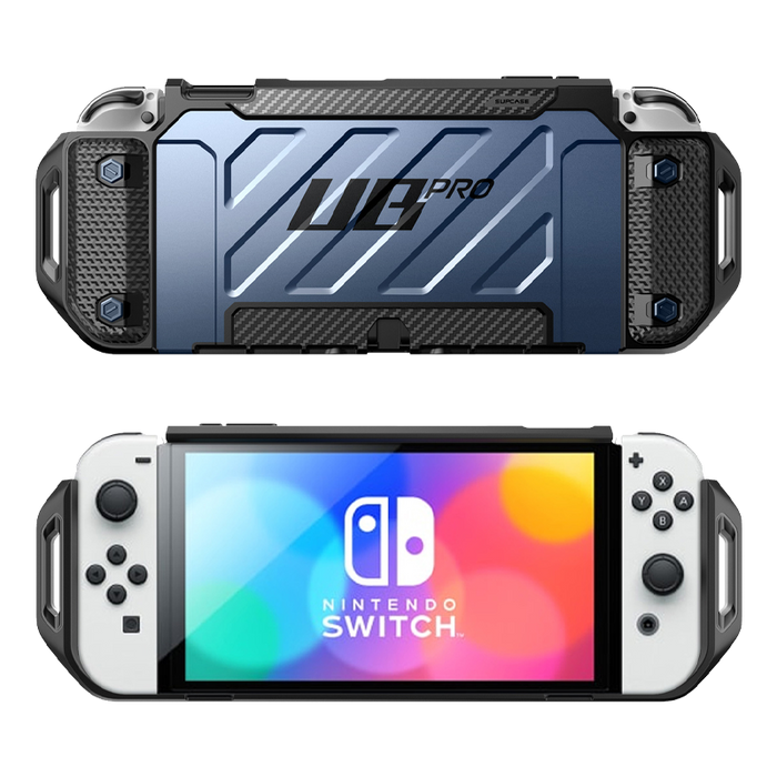 Nintendo Switch OLED Unicorn Beetle PRO Dockable Grip Case-Metallic Blue