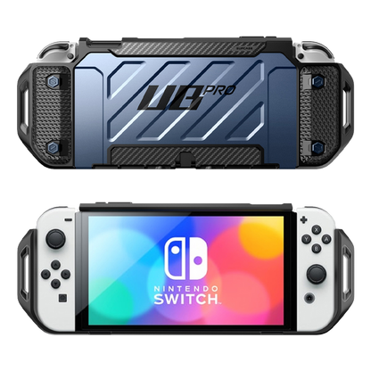 Nintendo Switch OLED Unicorn Beetle PRO Dockable Grip Case-Metallic Blue